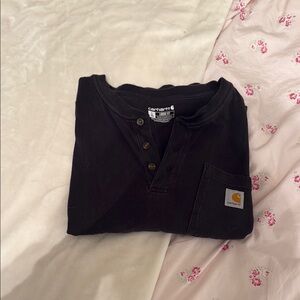 Carhartt Dark Henley Shirt with Pocket